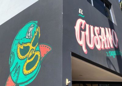 Hand Painted Mexican Logo and Mural