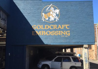 Goldcraft Hand Painted Logo Sign